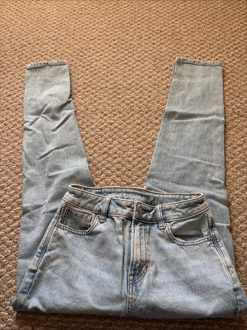 American Eagle Outfitters Light Blue Stonewash Jeans-short